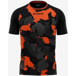 Givova Pánské triko Army Black-Orange černá