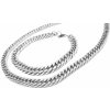 Steel Jewelry Souprava Řetízek náramek Chirurgická ocel SET240225