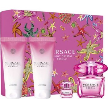 Versace Bright Crystal Absolu Woman EDP 90 ml + tělové mléko 100 ml + sprchový gel 100 ml + EDP 5 ml dárková sada