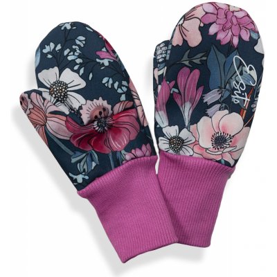 Esito Palcové rukavice softshell Garden bloom šedá – Zboží Dáma