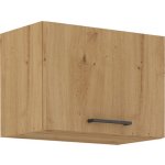 Kondela Horní skříňka, černý mat / dub artisan, Monro 50 GU-36 1F – Zboží Dáma