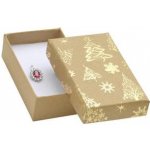 Šperky4U Vánoční dárková krabička na soupravu - zlatý motiv KR0369-GD – Zboží Mobilmania