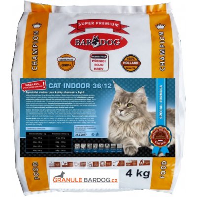 Bardog Cat Indoor 36/12 4 kg
