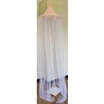 EKO Baldachýn nad postýlku mušelín + tyl Powder Rose 240x300 cm – Zboží Dáma