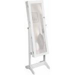 TecTake šperkovnice 2v1 se zrcadlem 400764 bílá – Zboží Mobilmania