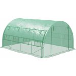 Outsunny Polytunelový 3,97 x 3 x 2 m zelený – Zboží Dáma