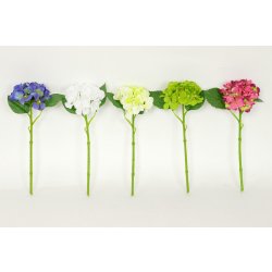 Autronic Hortenzie, mix barev bílá, krémová, zelená,růžová, modrá Květina umělá NL0056