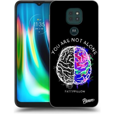 Pouzdro Picasee silikonové Motorola Moto G9 Play - Brain - White černé – Zboží Mobilmania