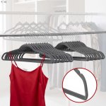 SPRINGOS Velurová ramínka šedá 20 ks HG0063 – Sleviste.cz