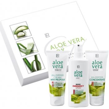 LR Aloe Vera koncentrát 100 ml + spray první pomoci 150 ml + krém s propolisem 100 ml dárková sada