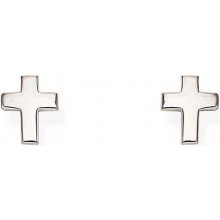 Amen elegantní stříbrné ve tvaru křížků Cross ORCROB
