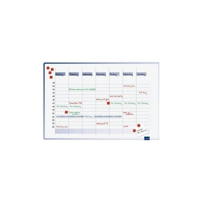 Legamaster Accents lakovaná plánovací tabule týdenní plán 60 x 90 cm – Zbozi.Blesk.cz
