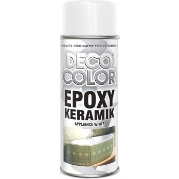 DecoColor Sprej EPOXY KERAMIK bílý, odstín RAL 9016, 400 ml