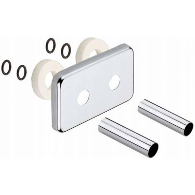 Sapho Krycí rozeta obdélníková k připojovací sadě TWIN, chrom CP7035 – Sleviste.cz