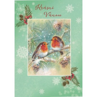 Pohlednice Krásné vánoce – Zboží Dáma