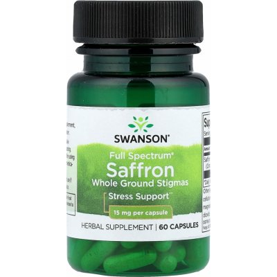 Swanson Šafrán Saffron 15 mg 60 kapslí – Hledejceny.cz