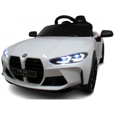 BMW M4 elektrické autíčko 2x45W Eva kůže bílá – Zboží Dáma