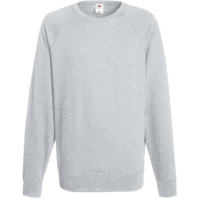 Fruit of the Loom Mikina Lightweight Raglan Sweat Melír šedá – Hledejceny.cz