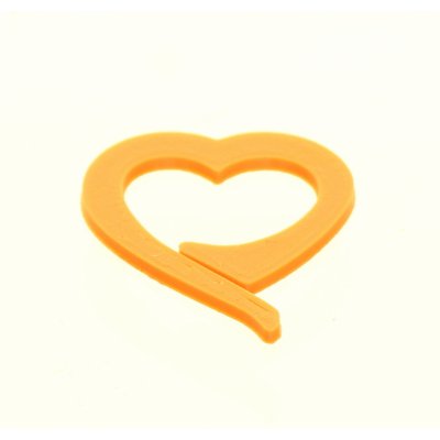 Naše galanterie Značkovač srdce oranžové – Zboží Mobilmania