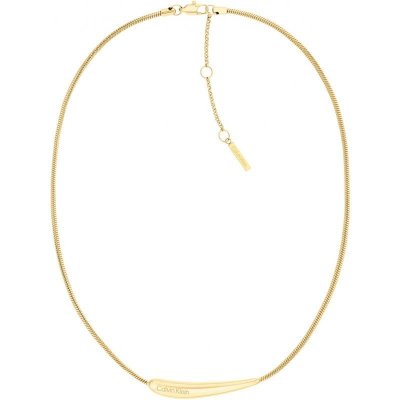 Calvin Klein Nězný dámský pozlacený náhrdelník z oceli 35000339
