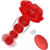 Anální kolík BASIC X vibrační anální korále červené