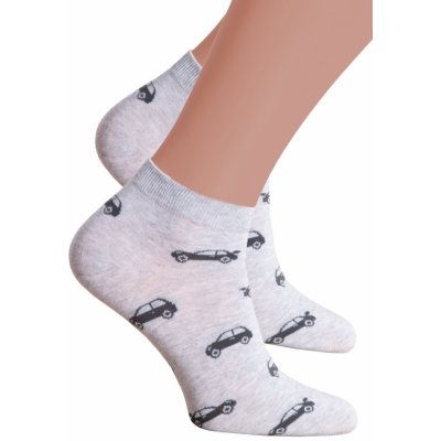 Steven Chlapecké kotníkové ponožky 025/047 světlý melír