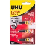 UHU Super Glue Minis 3x1g – Zboží Mobilmania