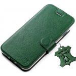 Pouzdro Mobiwear kožené flip Apple iPhone SE 2020 / SE 2022 - Zelené – Zboží Mobilmania