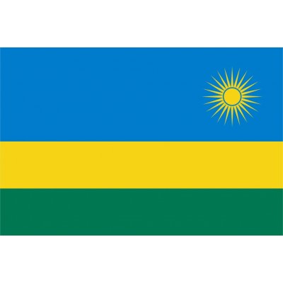 Rwanda vlajka - 100 x 150 cm - tunel, karabina – Hledejceny.cz