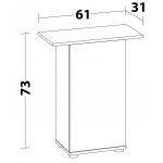 Juwel skříň SBX 60/70 černá 61 x 31 x 73 cm – Hledejceny.cz