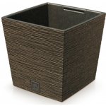 PROSPERPLAST Květináč FURU SQUARE LOW ECO WOOD 24 cm káva – Hledejceny.cz