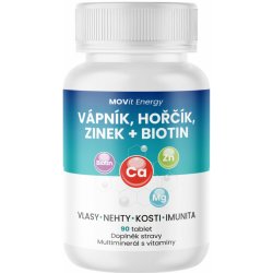 MOVIT ENERGY MOVit Vápník-Hořčík-Zinek + Biotin 90 tablet