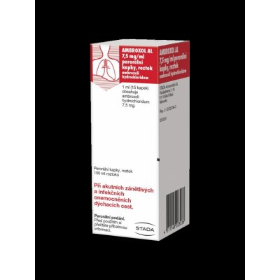 AMBROXOL AL POR 7,5MG/ML POR GTT SOL 100ML – Hledejceny.cz