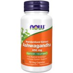 NOW Foods Ashwagandha Vitánie snodárná extrakt 450 mg 90 rostlinných kapslí – Hledejceny.cz