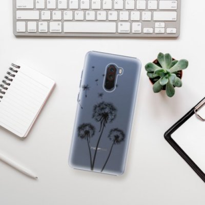 Pouzdro iSaprio - Three Dandelions Xiaomi Pocophone F1 černé – Zboží Mobilmania