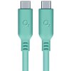 usb kabel O2 197764 USB-C x USB-C, 1,2m, tyrkysový