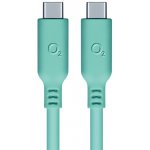 O2 197764 USB-C x USB-C, 1,2m, tyrkysový – Sleviste.cz