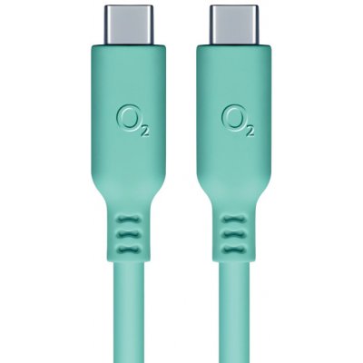 O2 197764 USB-C x USB-C, 1,2m, tyrkysový – Sleviste.cz