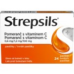 STREPSILS POMERANČ S VITAMINEM C ORM PAS 24 – Hledejceny.cz