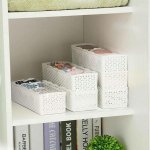 4Leaders Bílý organizér do domácnosti 5 přihrádek 26,5×8,5×6,5 cm – Hledejceny.cz
