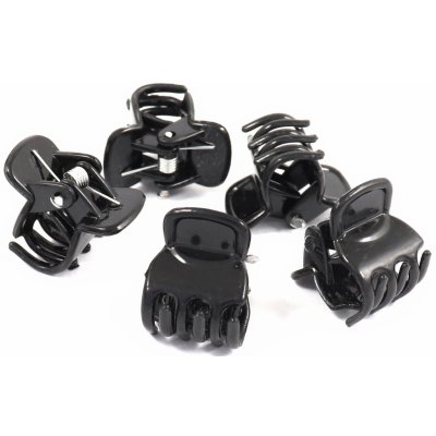 Skřipečky na vlasy, 5 ks Barva: černá – Zboží Dáma