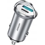 Joyroom Mini Autonabíječka C-A45 20W USB-C a USB-A Silver
