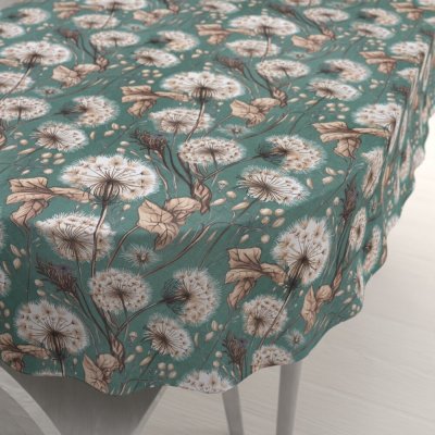 Biante bavlna oválný ubrus Sandra SA-716 Podzimní pampelišky na zeleném 100x140 cm – Zboží Mobilmania