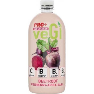 PRO+ Vegetables Nesycený nízkoenergetický nápoj červená řepa borovice jablko bazalka 0,75 l – Zboží Mobilmania