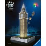RAVENSBURGER 3D puzzle Iconics Svítící Big Ben (Noční edice) 216 ks – Zboží Dáma