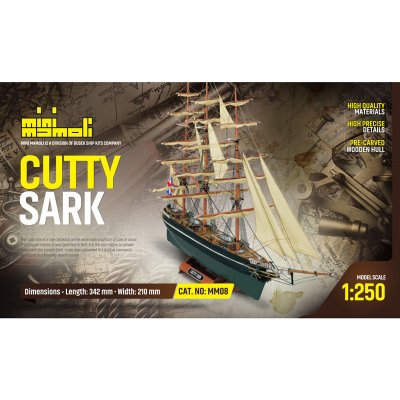 Mamoli Mini Cutty Sark kit 1:250 – Zboží Mobilmania