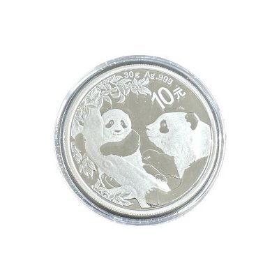 China Mint /Shanghai Mint stříbrná mince Panda 2021 30 g – Zbozi.Blesk.cz