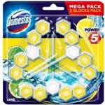 Domestos Power 5 tuhý závěsný WC blok Lime 3 x 55 g – Zboží Mobilmania