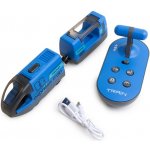 Doris interaktivní mašinka s vagónem ovládaná joystickem modrá – Zboží Dáma