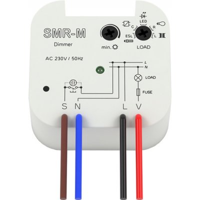 SMR-M /230V Stmívač pro LED a stmívatelné úsporné žárovky – Zboží Mobilmania